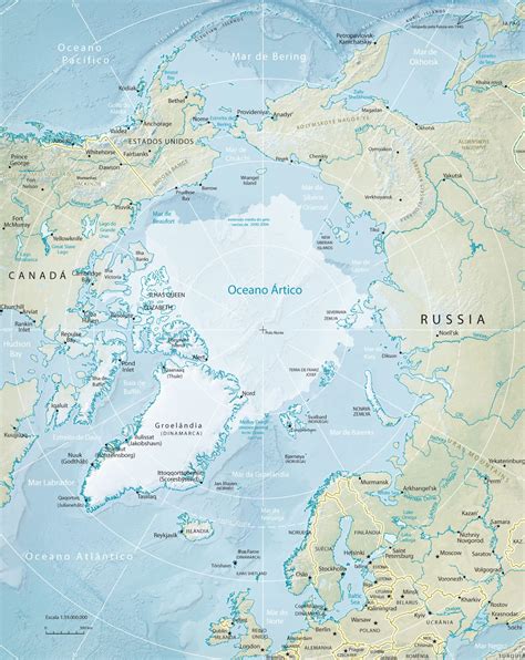 Geologia Mapa Oceano Artico