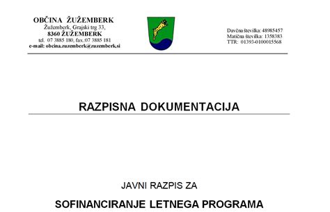 Javni Razpis Za Sofinanciranje Letnega Programa Dru Tev Upokojencev V