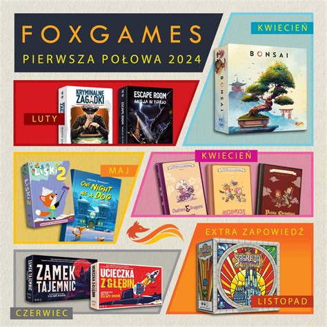 Plany Wydawnicze 2024 Od Wydawnictwa Foxgames