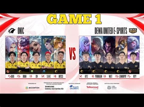 Mpl S Onic Vs Dewa Game Day Week Mobile Legends Bang Bang