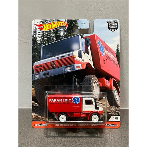 Hot Wheels Premium 風火輪 Mercedes Benz Unimog U 賓士 膠胎 汽車文化 蝦皮購物
