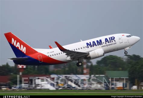 PK NAM Boeing 737 524 NAM Air Ariansyah Khamdani JetPhotos