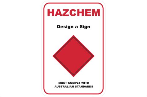 Hazchem Design A Sign H National Safety Signs