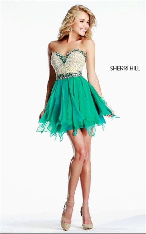 2016 Sexy Prom Gown Sherri Hill 1928 Strapless Short Homecoming Dress