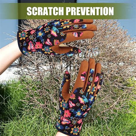 Gzhcgsm Gardening Gloves For Women Leather Garden Gloves Thorn Proof