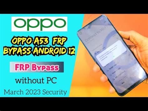 Oppo A Cph Android Frp Bypass Without Pc Easy Working