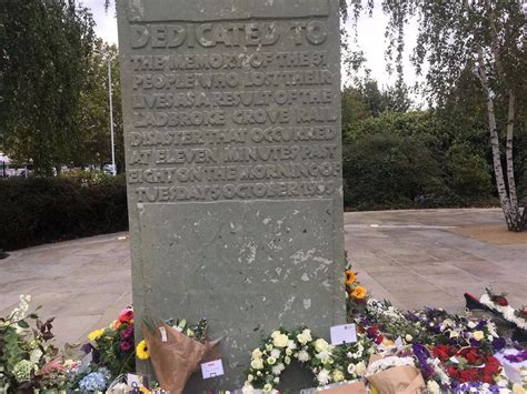 Ladbroke Grove Rail Crash Moving Pictures Of 20th Anniversary Memorial