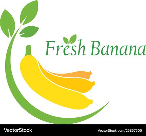 Banana logo Royalty Free Vector Image - VectorStock