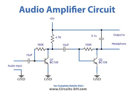 Audio Amplifier Circuit Diagram Transistor Circuit Diagram