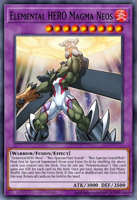 Elemental HERO Magma Neos Yu Gi Oh Card Database YGOPRODeck