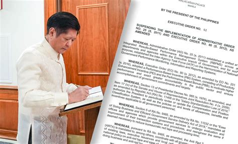 Marcos Issues Eo To Streamline Gov T S Performance Evaluation Systems