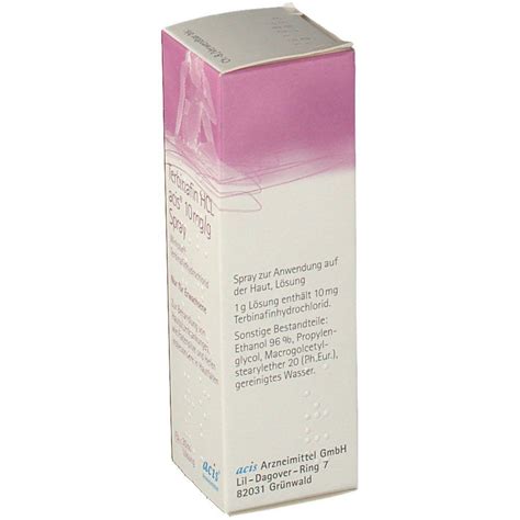 Terbinafin Hcl Acis® 10mgg Spray 30 Ml Shop Apotheke