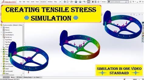 Solidworks Simulation Tensile Test Simulation In Solidworks Youtube