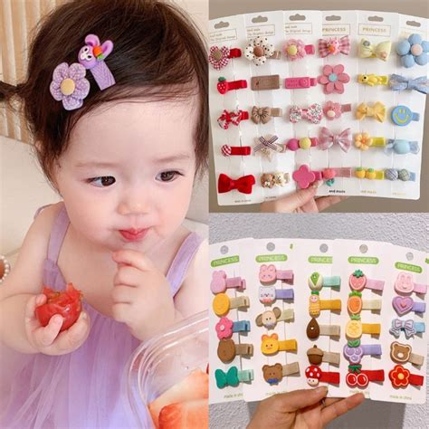 Kids Hair Clip Set Does Not Hurt Hair All Inclusive Cloth Cartoon Cute