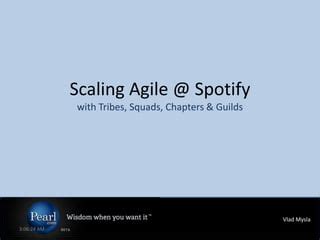 Scaling Agile At Spotify Representation PPT