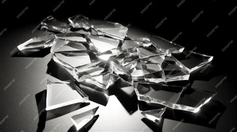 Premium Ai Image A Pile Of Broken Glass