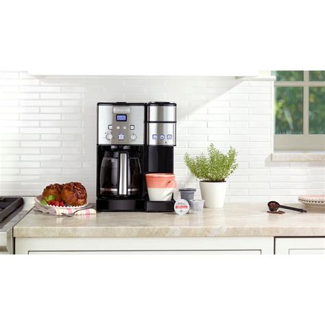 Cuisinart Coffee Center 12 Cup Coffeemaker And Single Serve Brewer Ss 15 The Home Depot