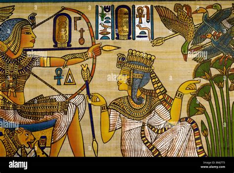 Egyptian Papyrus Painting Fotografías E Imágenes De Alta Resolución