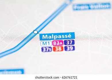 Malpasse Station Marseille Metro Map Stock Photo Shutterstock