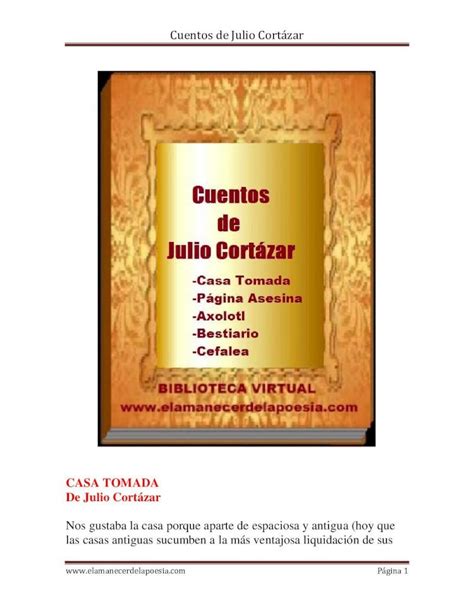 Pdf Cuentos De Julio Cort Zar Dokumen Tips