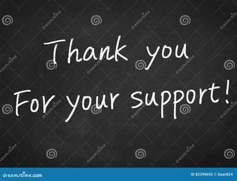 Thank You For Your Support Stock Photo Image Of Thanks 82390692