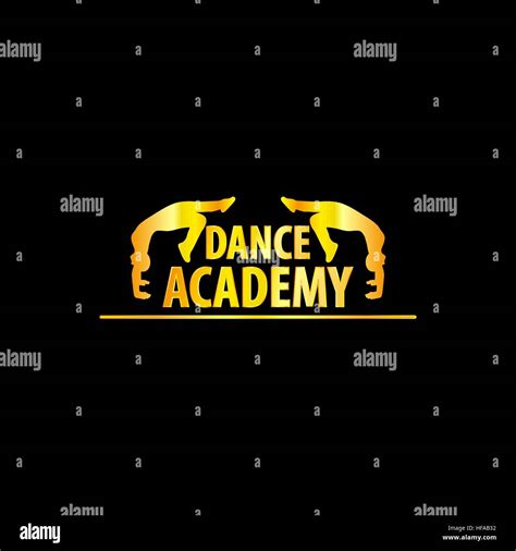 Luxury Golden Dance Academy Logo Stock Vector Image And Art Alamy