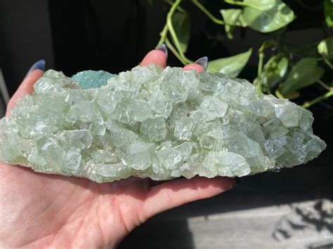 1 5lb Green Apophyllite Crystal Cluster Natural Raw Rough Etsy