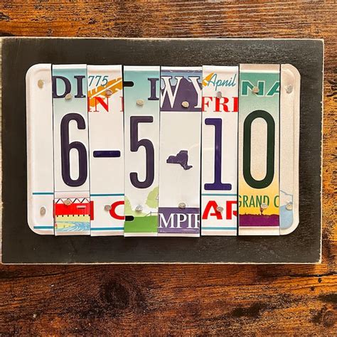 License Plate Art Etsy Canada