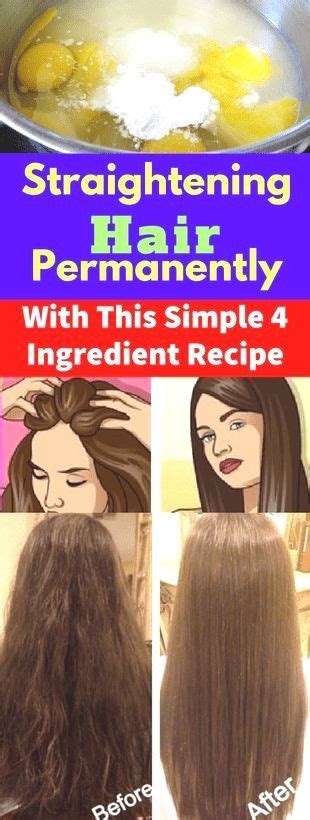 Straightening Hair Permanently With This Simple 4 Ingredient Recipe