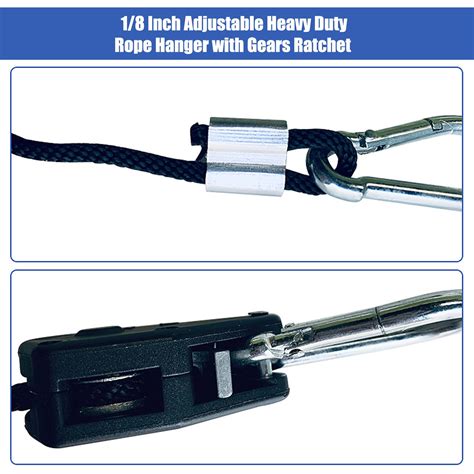 1.8Inch 8ft Long Heavy Duty Adjustable Rope Clip Y... – Grandado