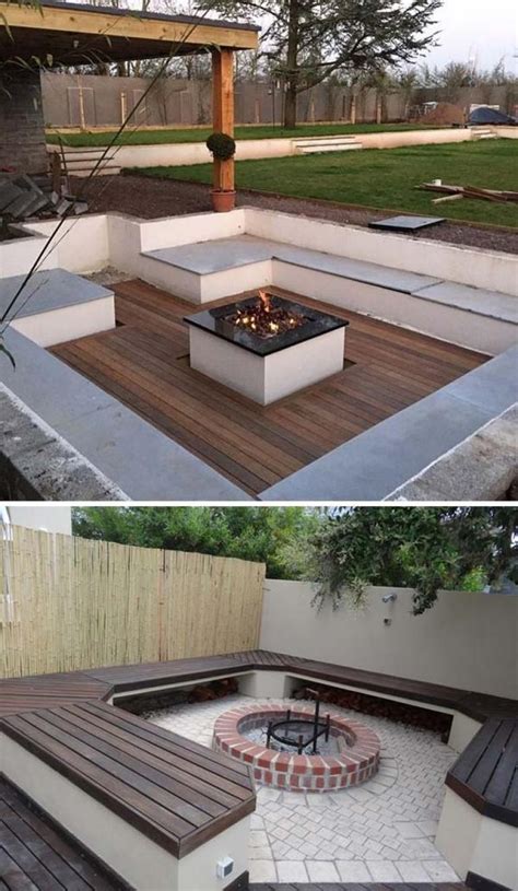 30 Sunken Fire Pit Area Ideas Homedecorish