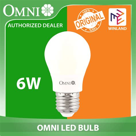 Omni By Winland LED Lite A50 Bulb 6W E27 Base LLA50E27 6W Day Light