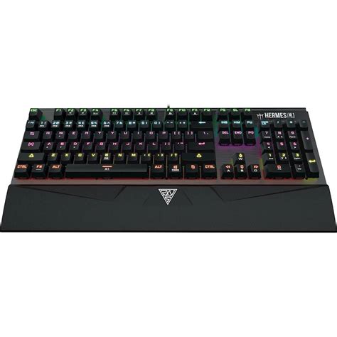 Best Buy GAMDIAS HERMES M1 7 Color USB Keyboard Anodized Black Brushed