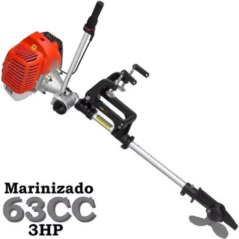 Motor Popa Barco Pesca 63cc 3hp 2 Tempos Marinizado Potente Frete grátis