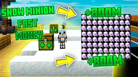 Hypixel SkyBlock Best Money Making Minions Snow Minions YouTube