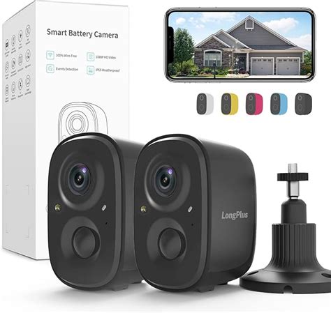 Longplus Wireless Outdoor Security Camera Battery Powered Wifi Home