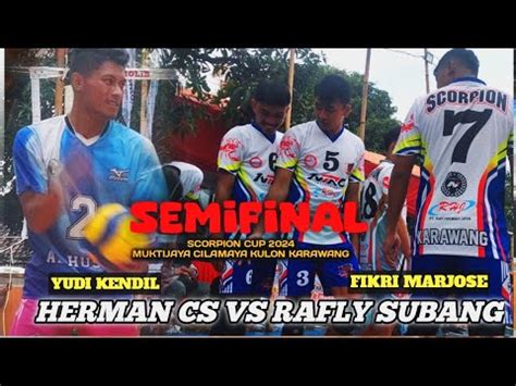 LIVE SEMIFINAL YUDI KENDIL GITO CS VS RAFLY SUBANG MARJOSE GUSTI PP