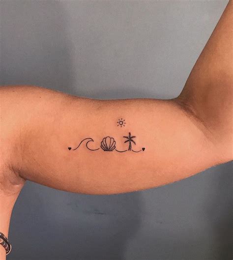 Beach Tattoo Ideas That Capture Paradise Small Beach Tattoos