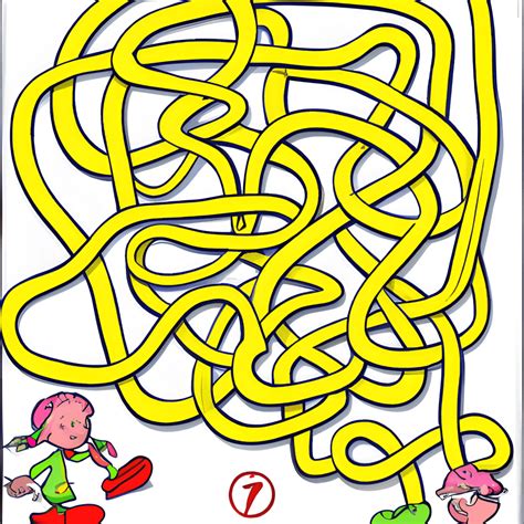 Kids Maze Cartoon · Creative Fabrica