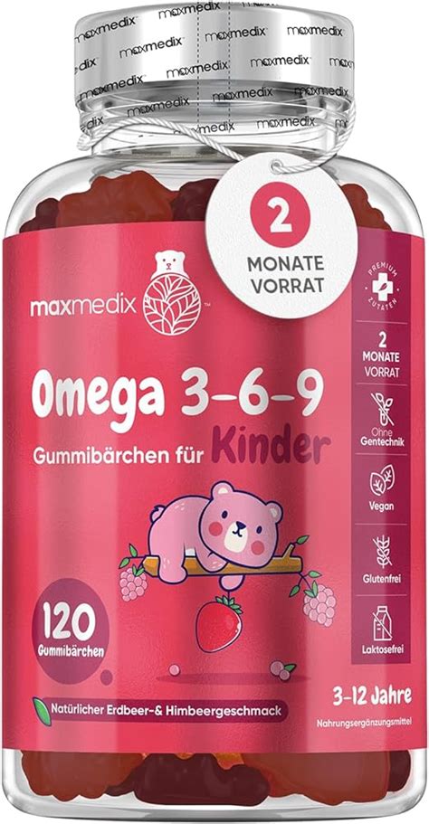 Omega 3 6 9 Gummibärchen Für Kinder 400mg Perillaöl Liefert Omega 3