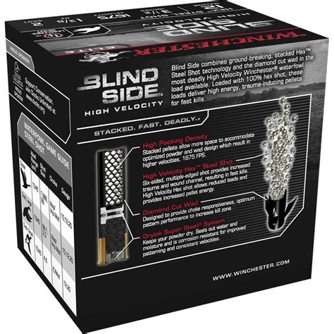 Winchester Blind Side 12 Gauge 3 12in 1 38oz 2 Waterfowl Shotshells