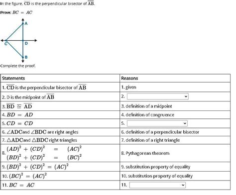 In The Figure Is The Perpendicular Bisector Of Prove A Line Cd Is A