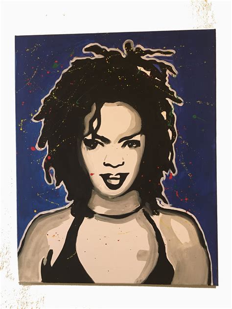 Lauryn Hill Hand Painted Pop Art On Canvas By Celebrityfanart On Etsy