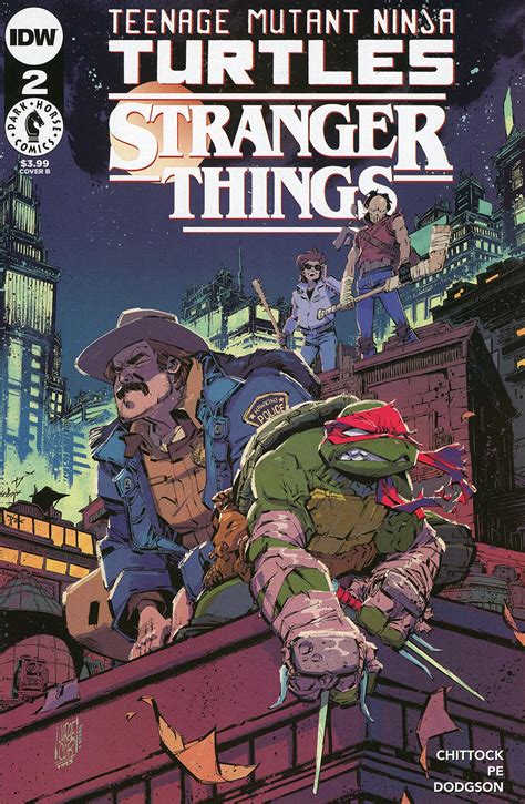 Teenage Mutant Ninja Turtles X Stranger Things Cover B Variant Jorge