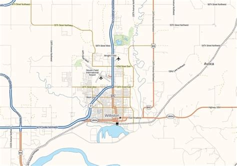 sloulin international airport map north dakota