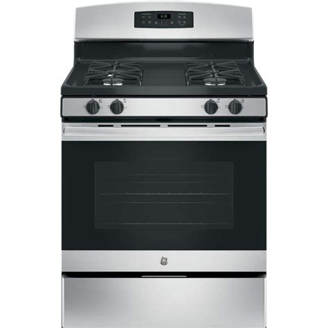 Ge In Cu Ft Freestanding Gas Range In Stainless Steel With