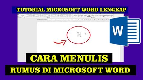 Cara Menulis Rumus Matematika Di Microsoft Word In Words