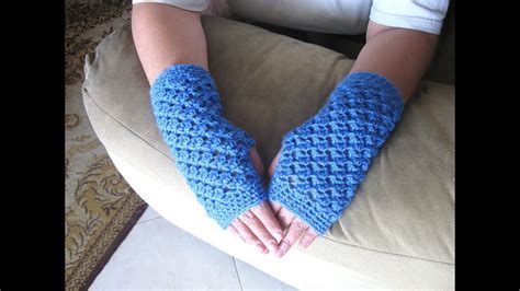 Angel Stitch Fingerless Gloves Crochet Finger Less Crochet Gloves