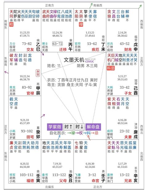 紫微斗数案例紫微星在酉戌亥宫霄云腾国学