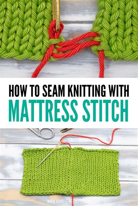 How to do the Mattress Stitch in knitting - Step by step tutorial [+video]